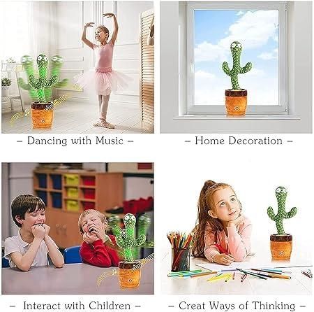 Laugh & Dance LED Cactus Toy – Interactive Fun for Kids & Adults