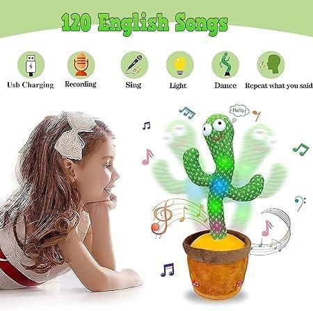 Laugh & Dance LED Cactus Toy – Interactive Fun for Kids & Adults