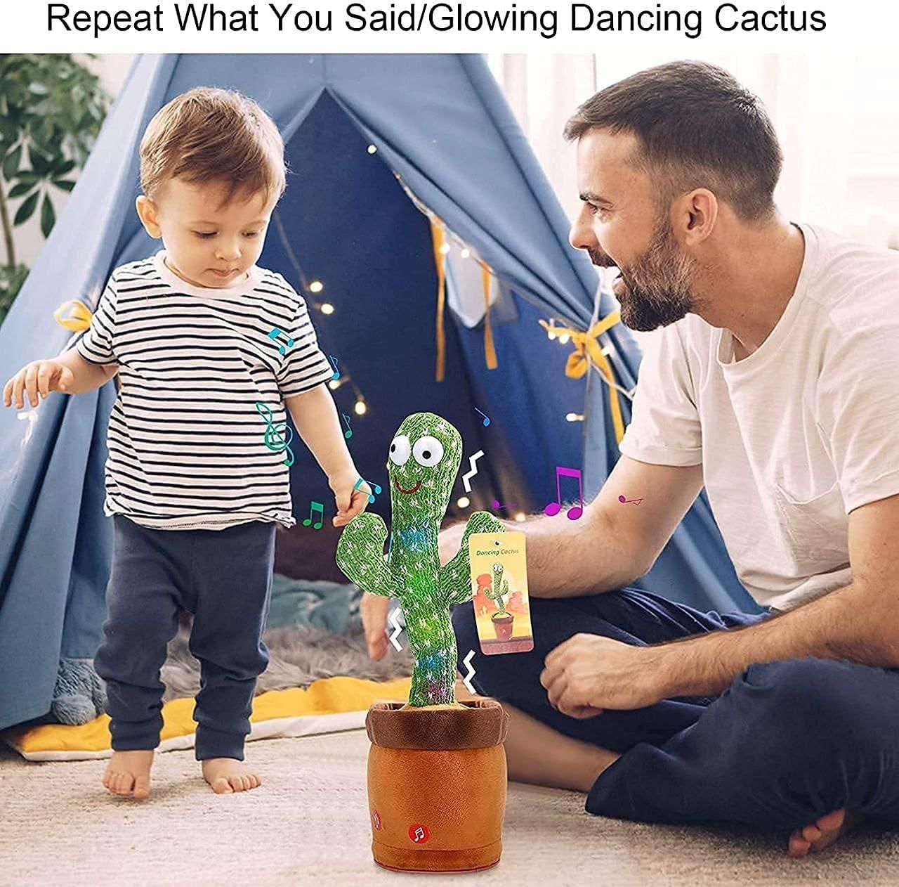 Laugh & Dance LED Cactus Toy – Interactive Fun for Kids & Adults
