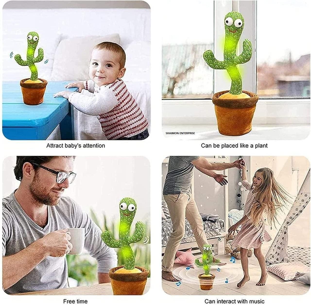 Laugh & Dance LED Cactus Toy – Interactive Fun for Kids & Adults