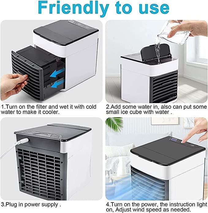 3-in-1 Humidifier, Purifier & Mini Cooler – Stay Fresh & Cool