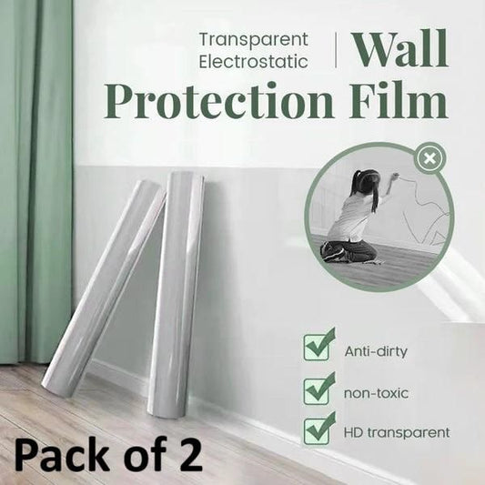 Keep Walls Spotless – Transparent Electrostatic Wall Film (Buy 1, Get 1 Free!)